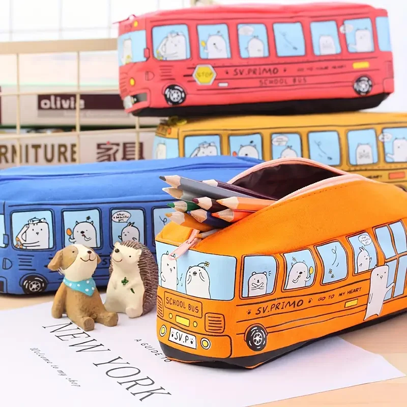 Stationery Office And School Supply Stores - 1 Buah Tas Pensil Bus Sekolah