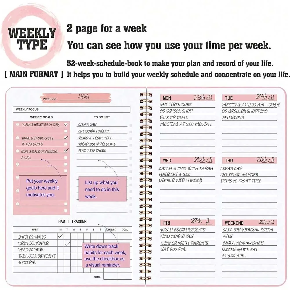 A5 Perencana Mingguan Spiral P - Planner Weekly Budget ulasan dan harga