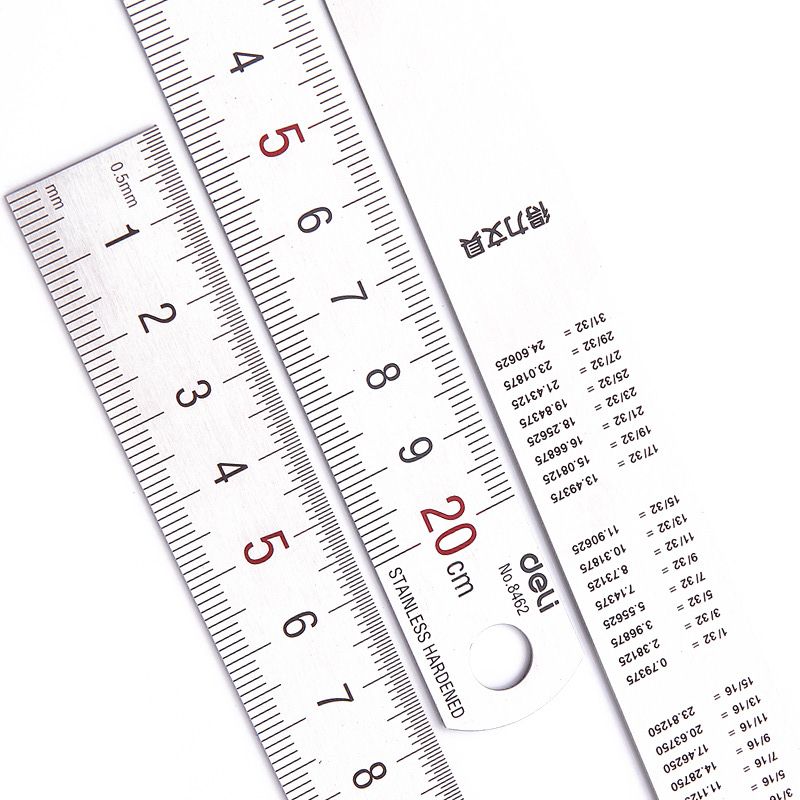 Deli 20cm penggaris lurus loga - Stationery Office And School Supply Stores ulasan dan harga