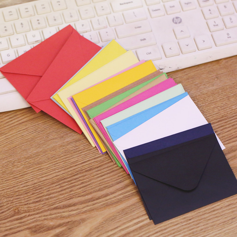 (10 Buah/Lot) 10*7CM Warna Amp - Letter Envelope Kraft ulasan dan harga