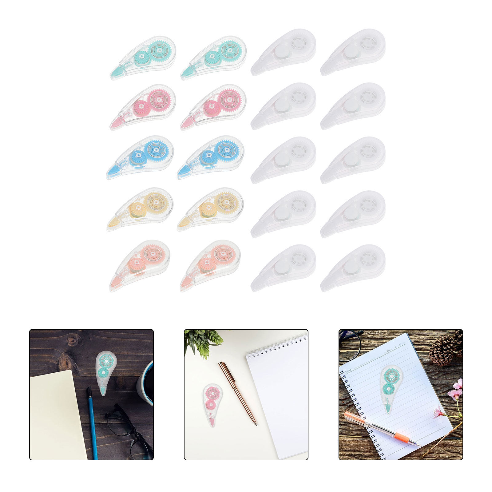 20Pcs Pita Koreksi Instan Apli - Correction Tape Roller ulasan dan harga