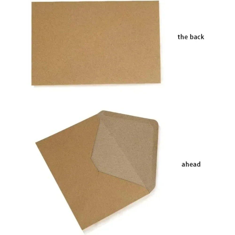50 Buah Amplop Kertas Mini Kos - Letter Envelope Kraft ulasan dan harga