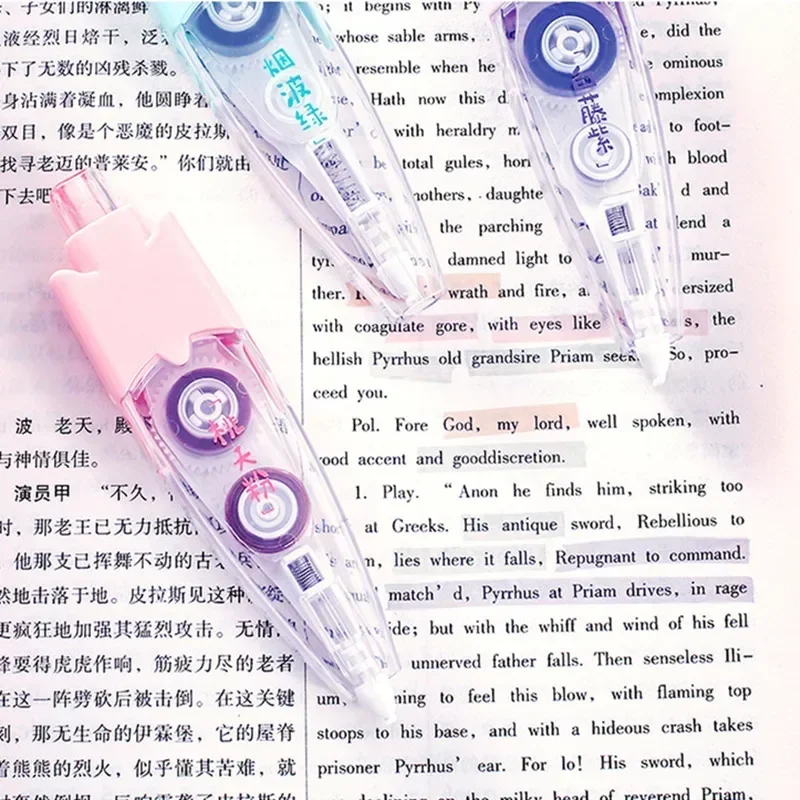 Tekan jenis Hightlighter pita  - Correction Tape Roller ulasan dan harga