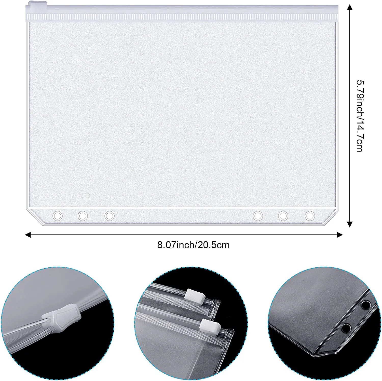 Binder kantong A6 6 lubang rit - Planner Weekly Budget ulasan dan harga