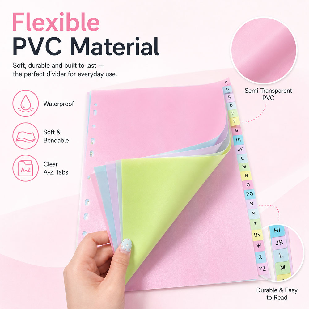 21 Lembar Pembatas Binder Alfa - Index Tab Divider ulasan dan harga